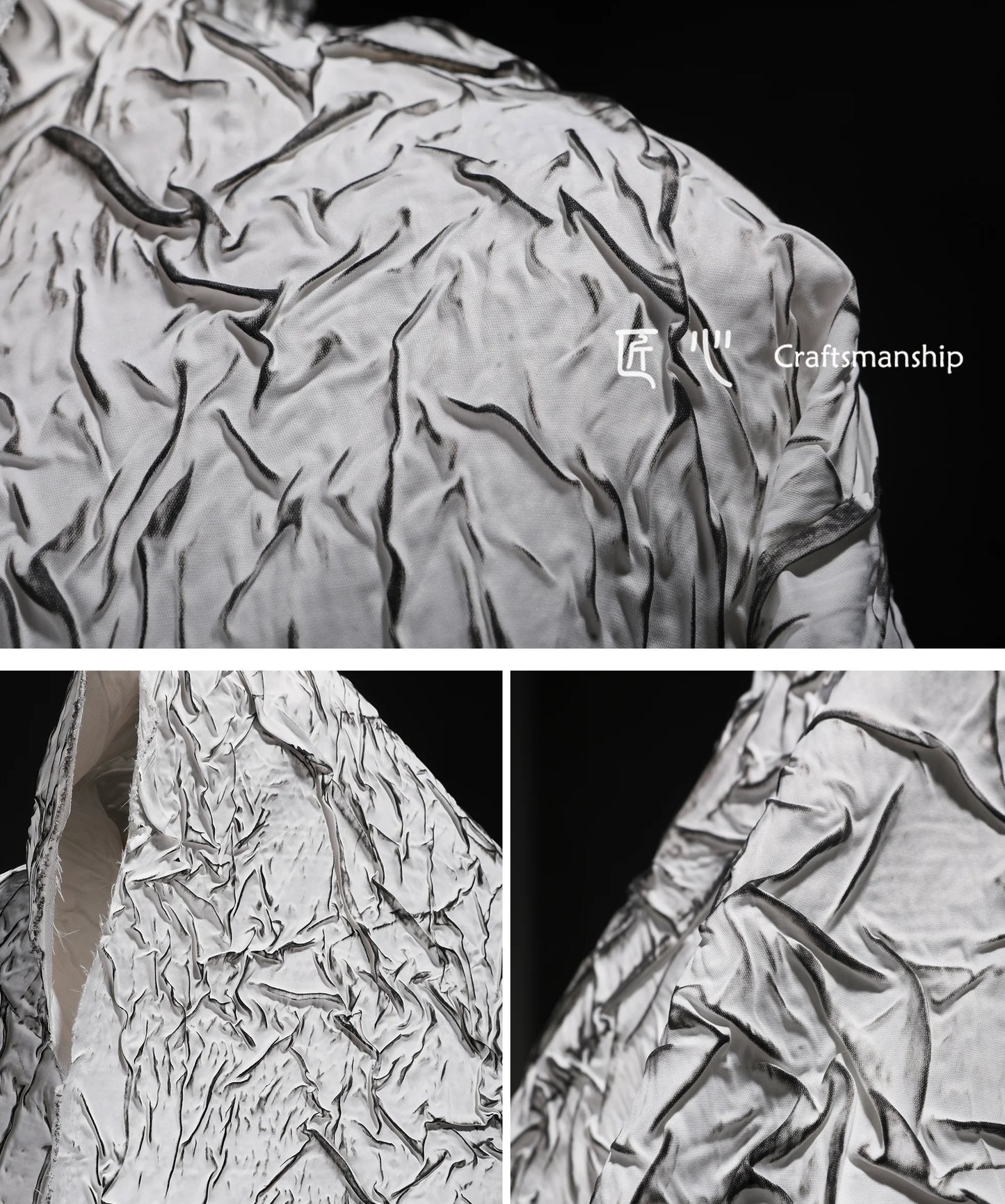 Eco Jacquard Pleat Fabric for Fashion Creations