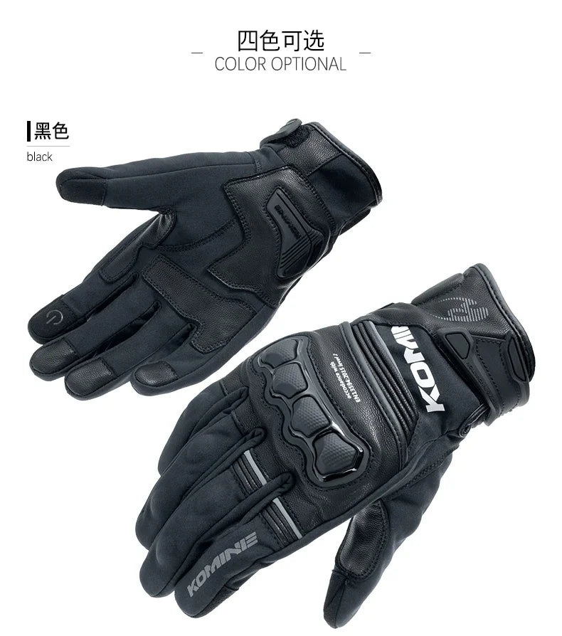 Komine GK-856 Sheepskin CE2 Motorcycle Gloves