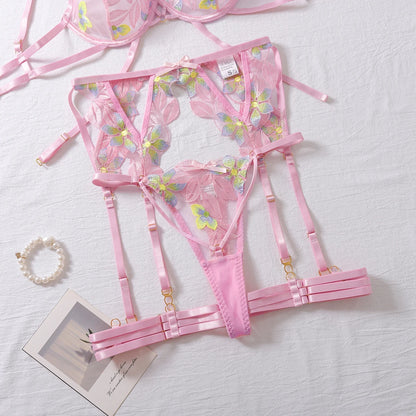 Ellolace Floral Garter Set: Sexy Lingerie Delight