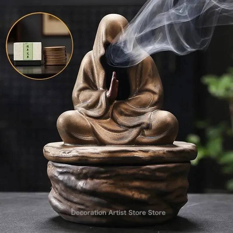 Zen Harmony Ceramic Incense Burner & Decor Holder
