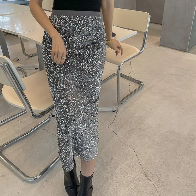 Product Name: Sequin-Style A-Line Skirts for All Seasons
