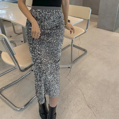 Product Name: Sequin-Style A-Line Skirts for All Seasons