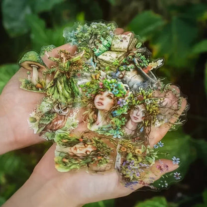 Stickers Forest Witch landscape Design