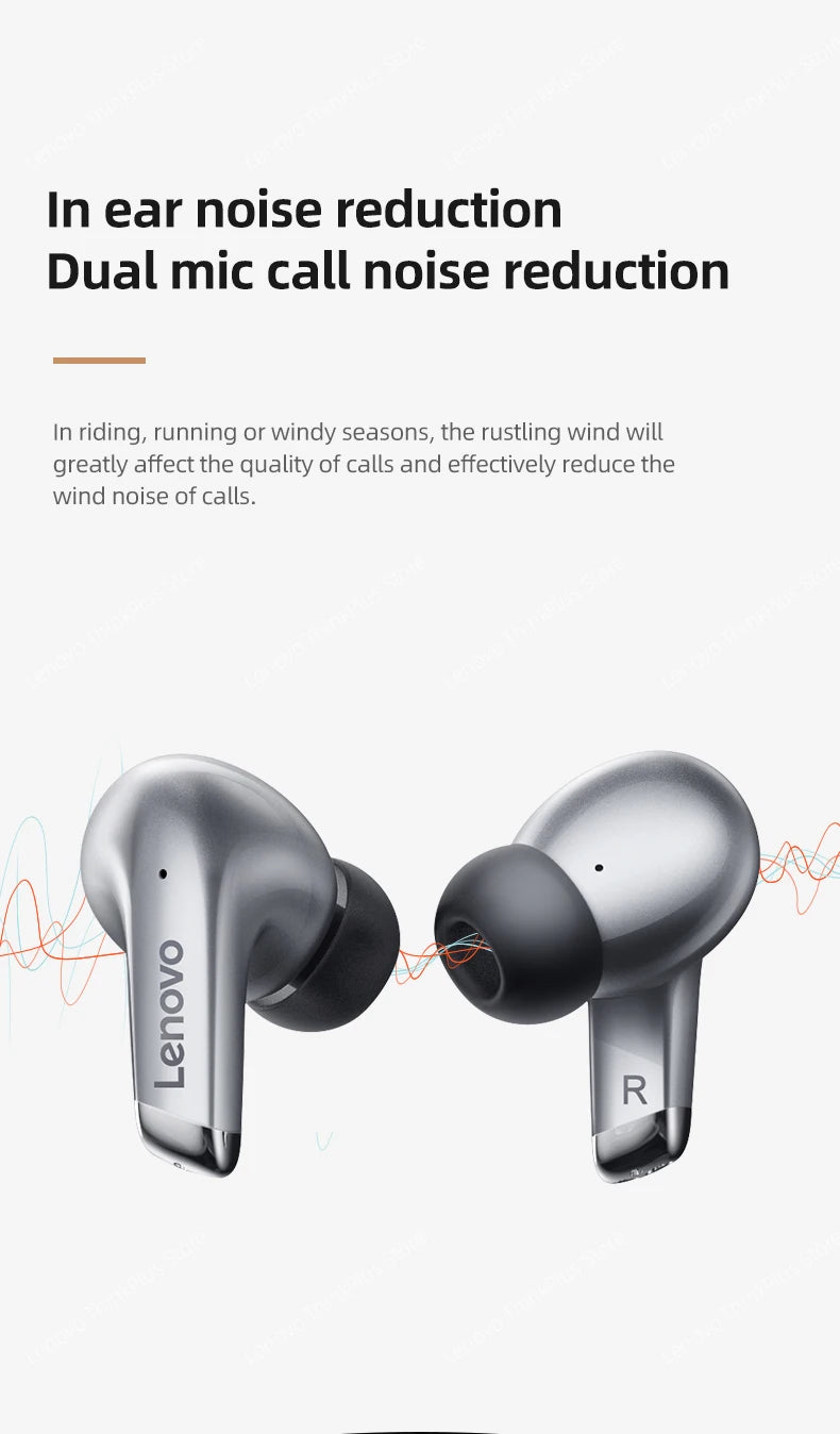 Lenovo LP5 Wireless HiFi Earbuds - Sports, Comfort, and Durability