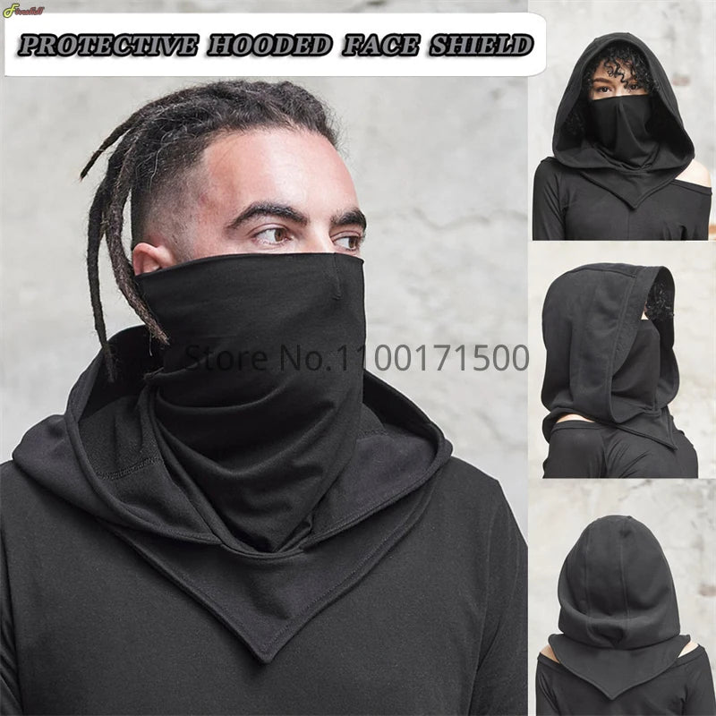 Enigmatic Gothic Cloak & Mask Ensemble