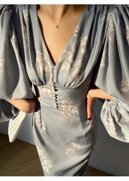 Elegant Mermaid Vintage Dress for Women