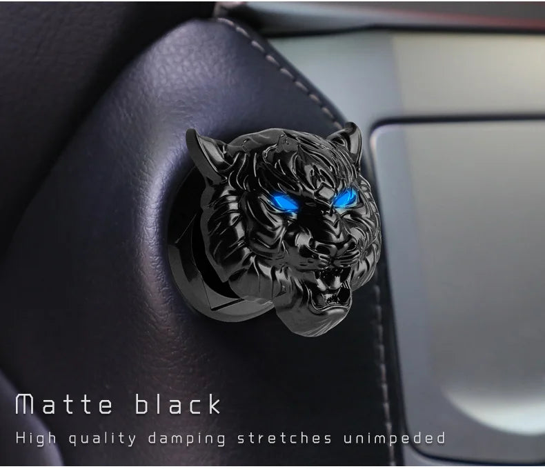 Ignition Bling: Metal Button Cover for Stylish Interiors