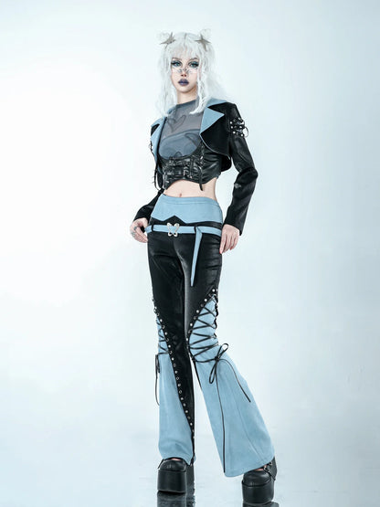 Mystic Charm: Y2K Noir Blazer for Enchanted Nights
