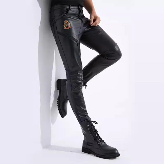 WindShield Genuine Leather Pants for Men