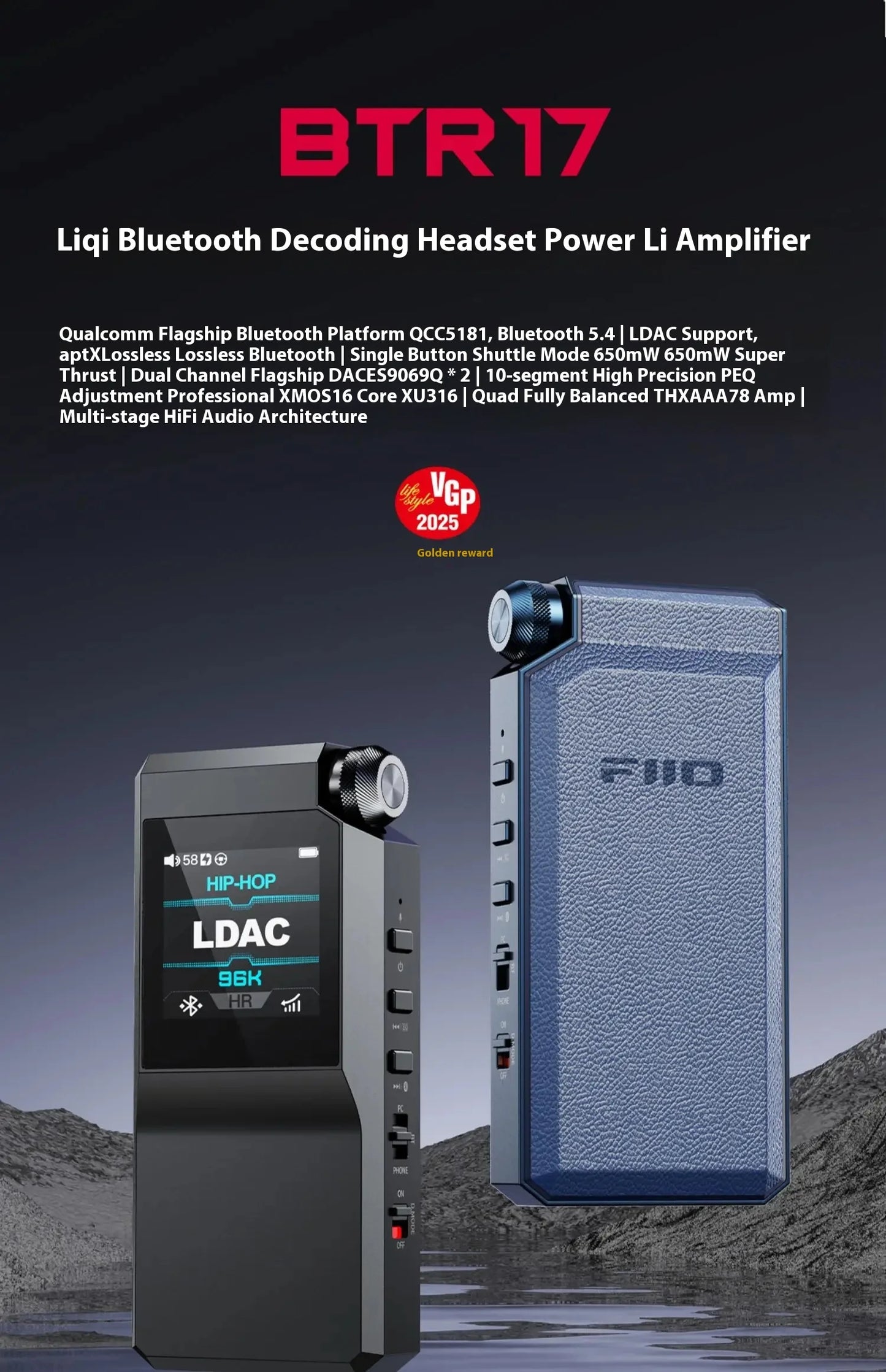 FiiO Audio Pro: HiFi Bluetooth Earphone Amplifier