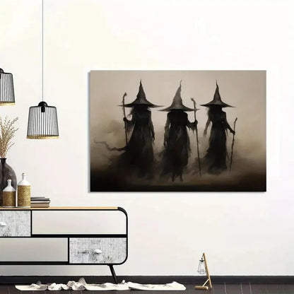 Abstract Retro Witch Wall Art Poster