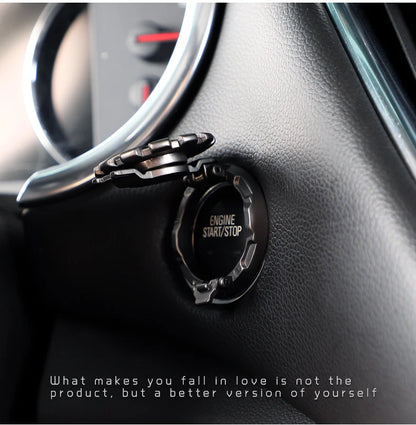 Metal Ignition Button Cover - One Click Start