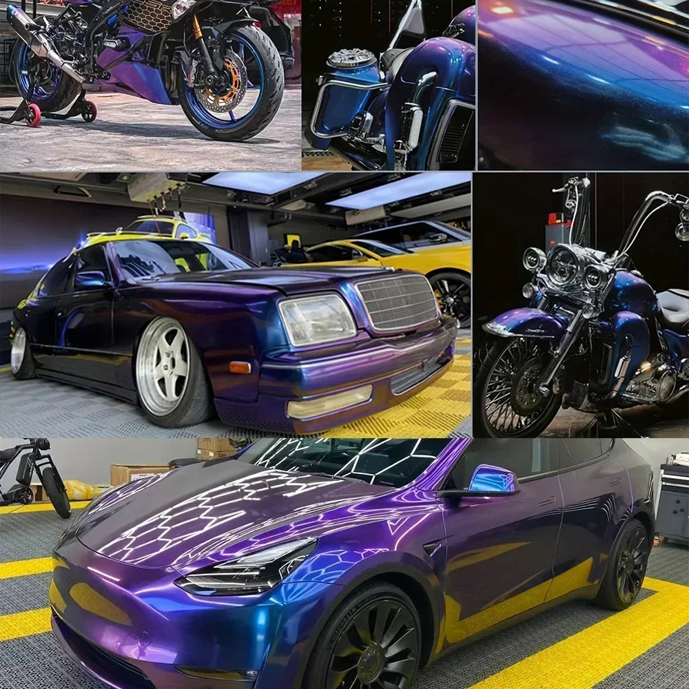 Chameleon Wraps: Glossy Matte Motorcycle Stickers
