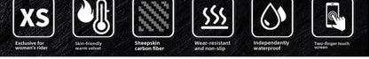 ThermoShield Carbon Fiber Motorbike Gloves