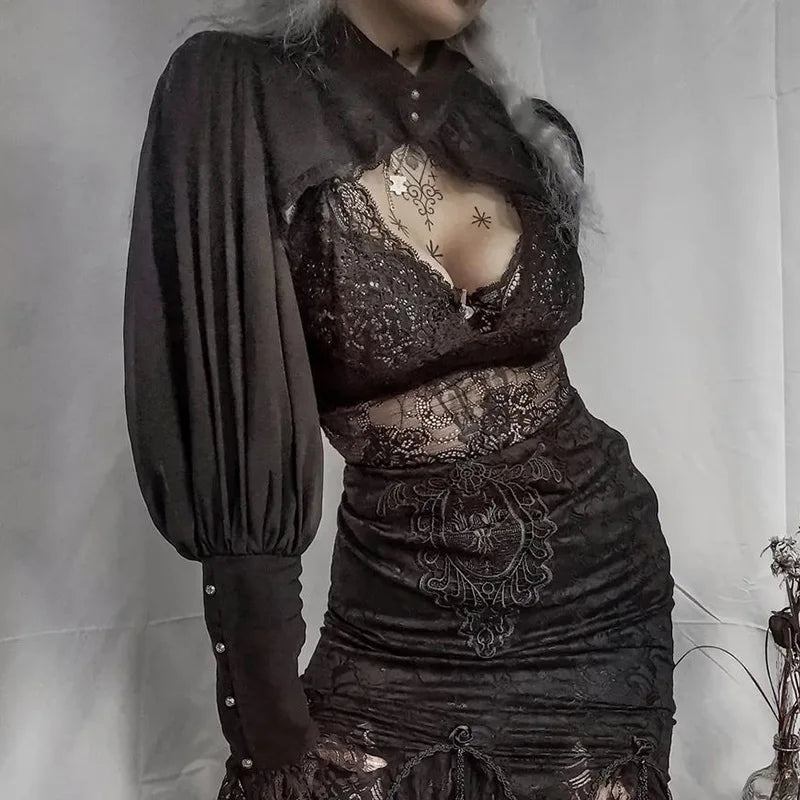 Gothic Lantern Sleeve Smock High Street