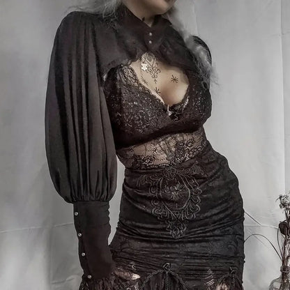 Gothic Lantern Sleeve Smock High Street