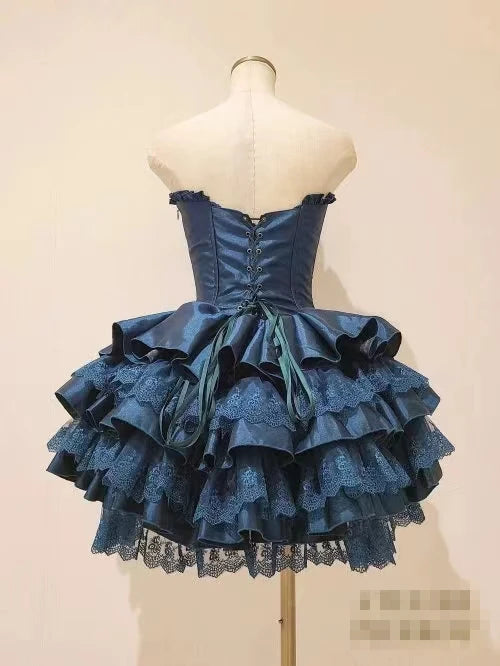 Lace Elegance: Japanese Gothic Lolita Dress