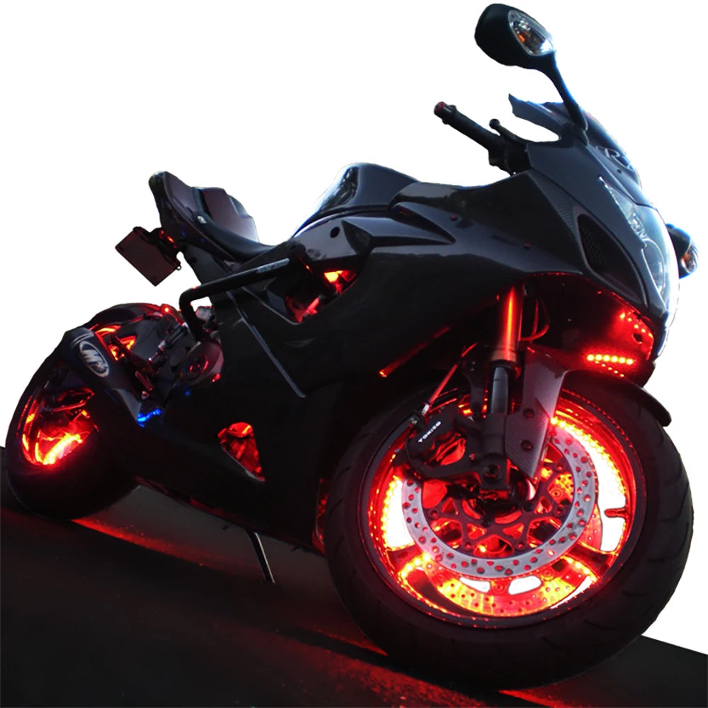MotoGlow Hub Light - Colorful LED Wheel Lamp