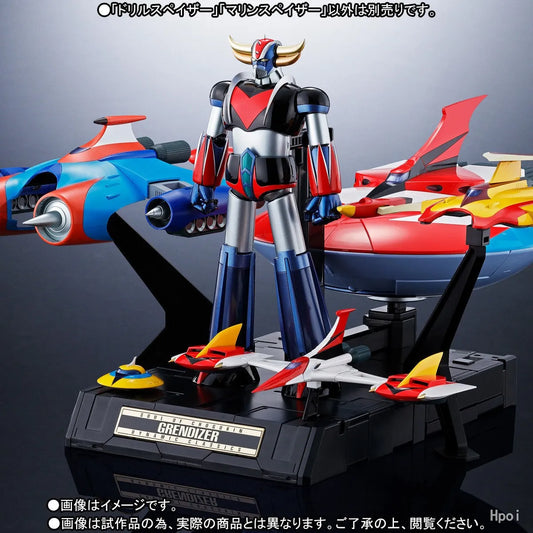 Original Super alloy "Grendizer Statue and Its Combat Vehicles"