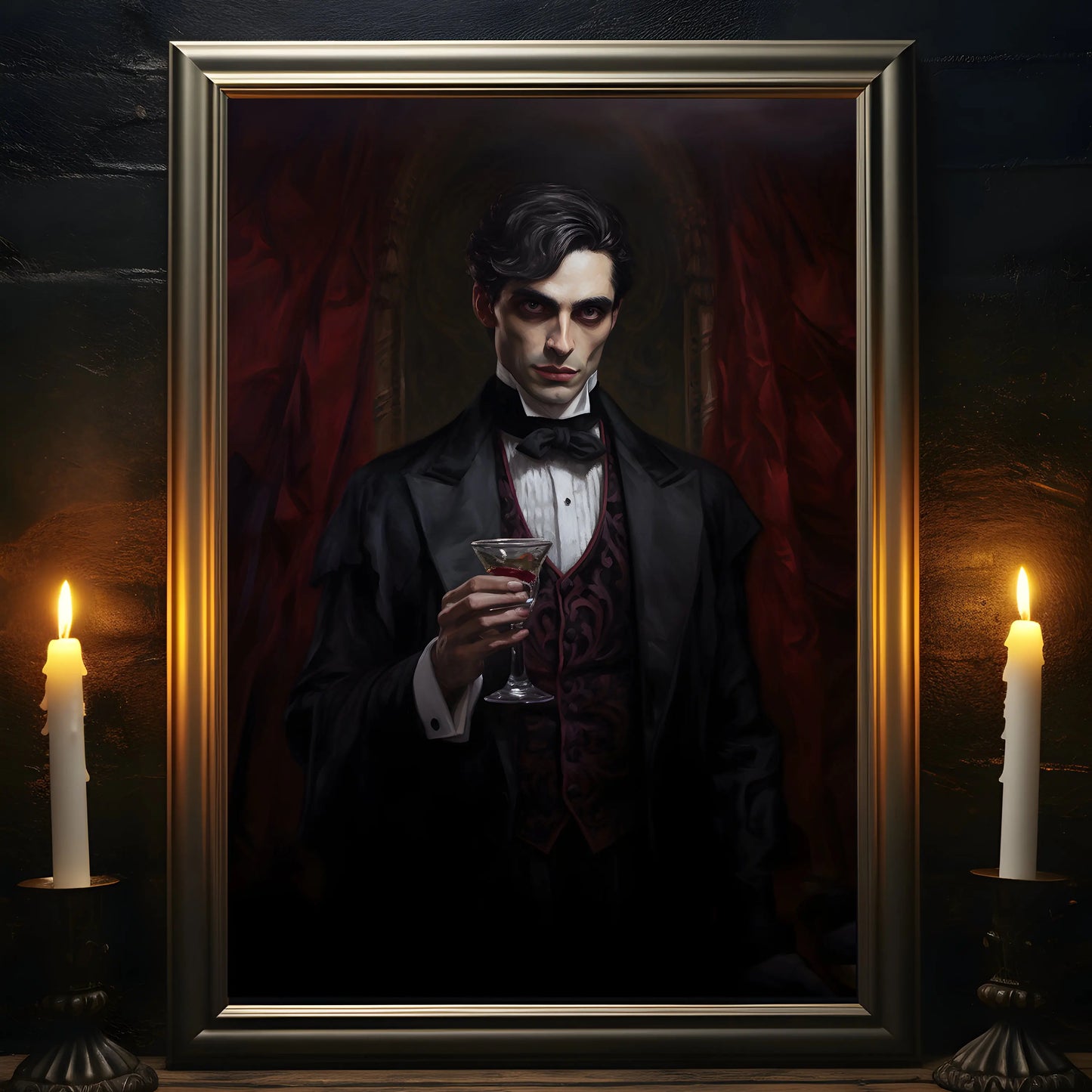 Victorian Spook: Dark Canvas Art for Eerie Homes