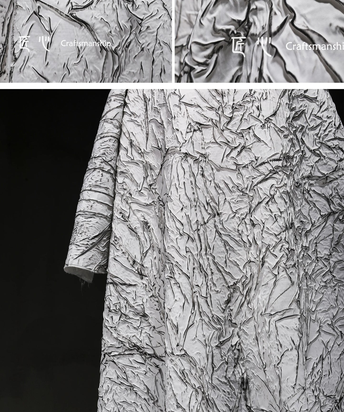 Eco Jacquard Pleat Fabric for Fashion Creations