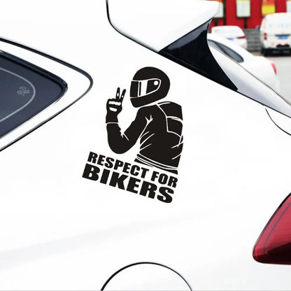 Respect Biker Sticker For Motorcycle Vinyl 3D