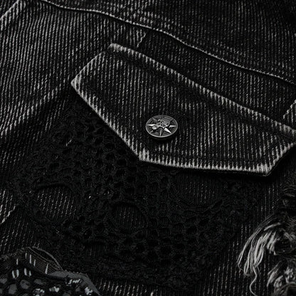 Decayed Streetwear Denim Vest for Aficionados