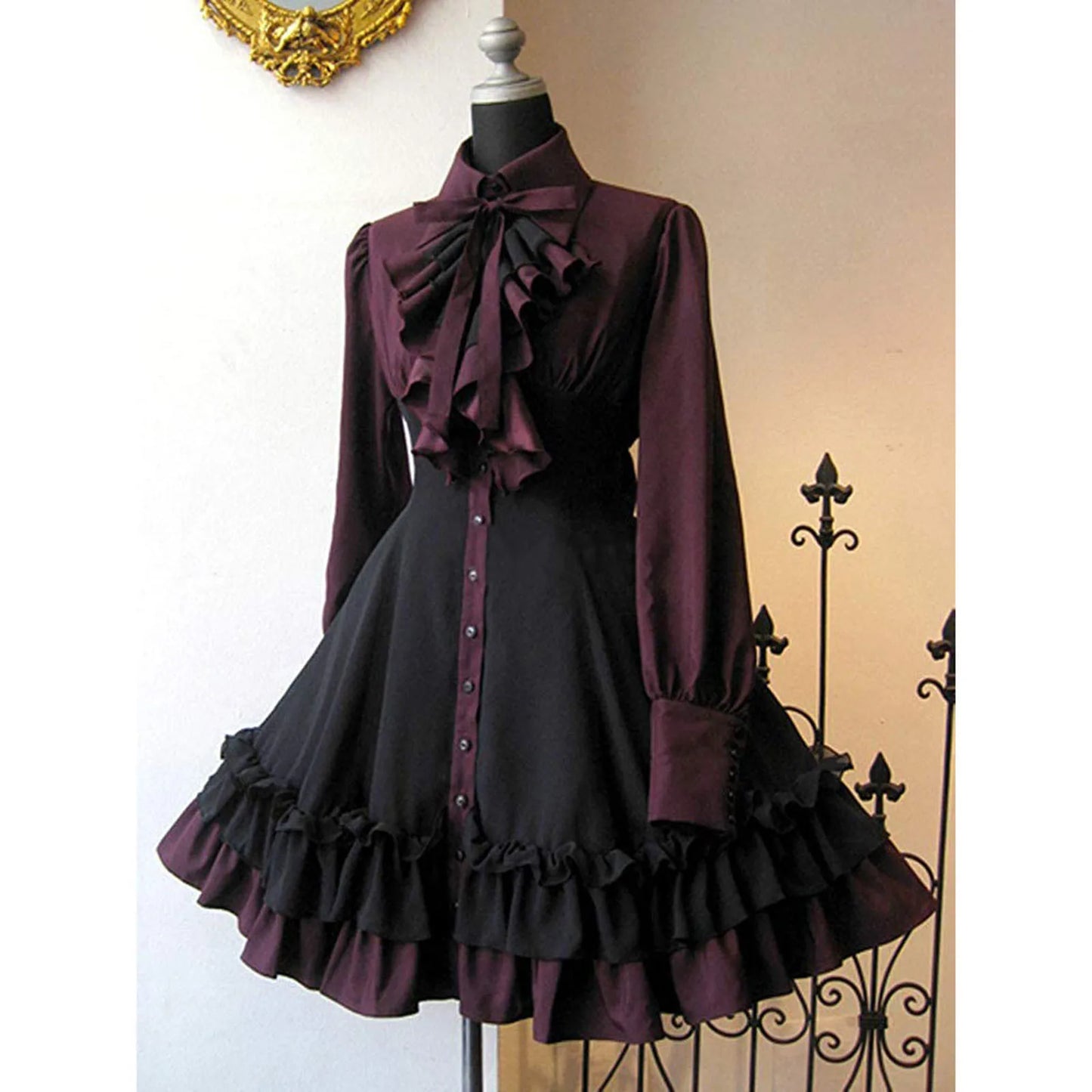 Chic Victorian Bow Collar Lolita Dress