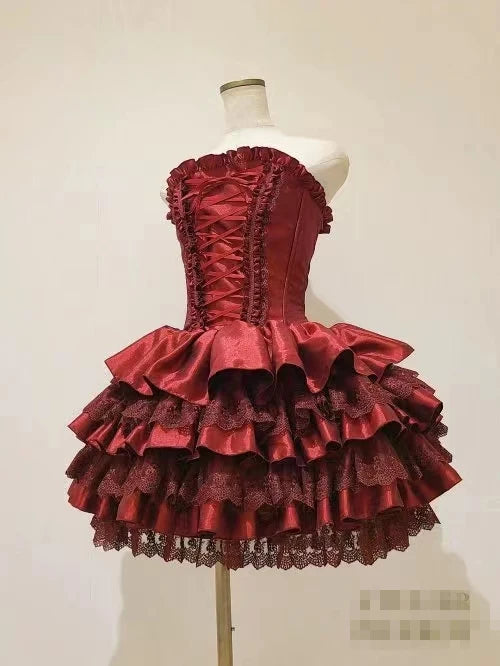 Lace Elegance: Japanese Gothic Lolita Dress