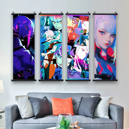 Cyberpunk Rebecca: Vibrant Wall Art