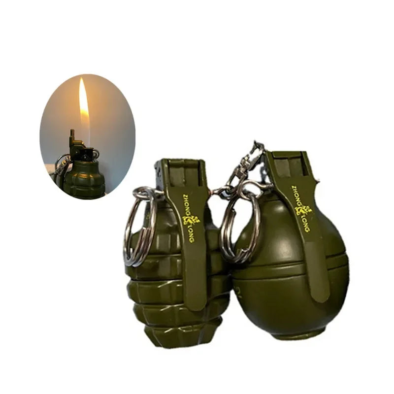 Personalized grenade lighter gas grinding