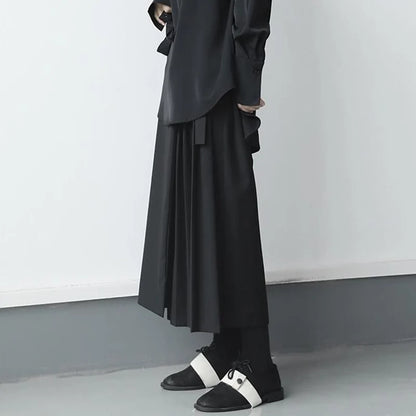 Casual Fashion Solid Bandage Loose Pants