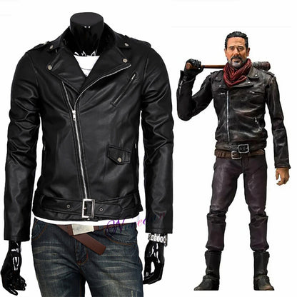 Negan's Edgy Leather Jacket for All Seasons