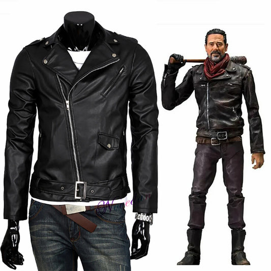 Negan's Edgy Leather Jacket for All Seasons