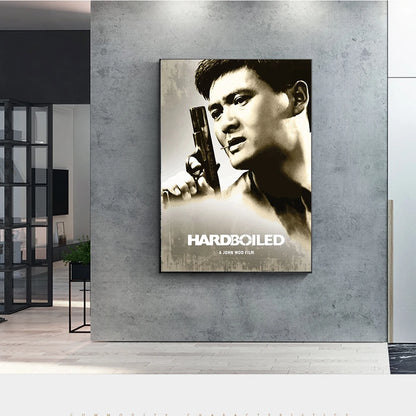Chow Yun-Fat God of Gamblers Canvas Wall Art