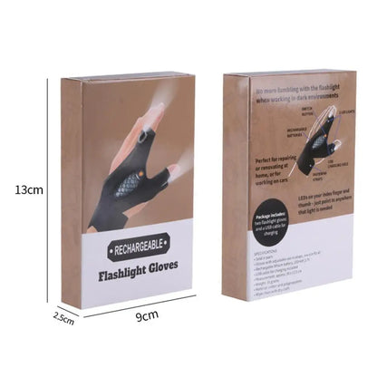 GlowGrip LED Gloves: Rechargeable Handheld Light