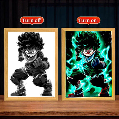 My Hero Night Glow Frame: LED Art Décor Lamp