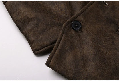 Vintage Suede Slim Fit Men's Vest