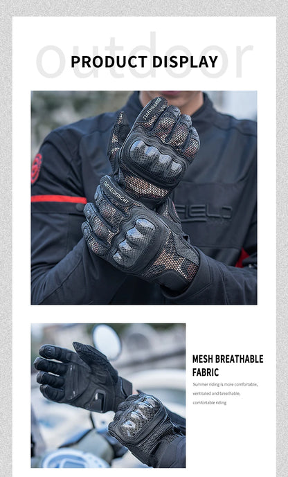 Star Field Knight Carbon Fiber Summer Bike Gloves