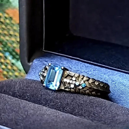 Vergil's Elegance: Bliss Blue Ring