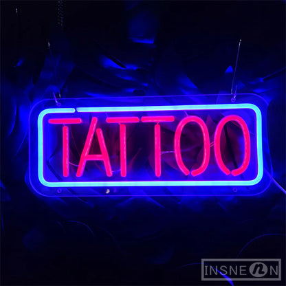 Neon Vibe: LED Tattoo Art Wall Light Decor