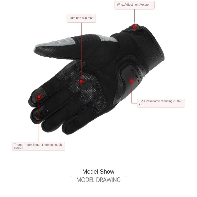 KOMINE GK-8184 EcoShield Warm Motorbike Gloves