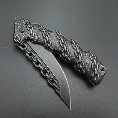 AdventureEdge: Steel Folding Knife for Outdoors