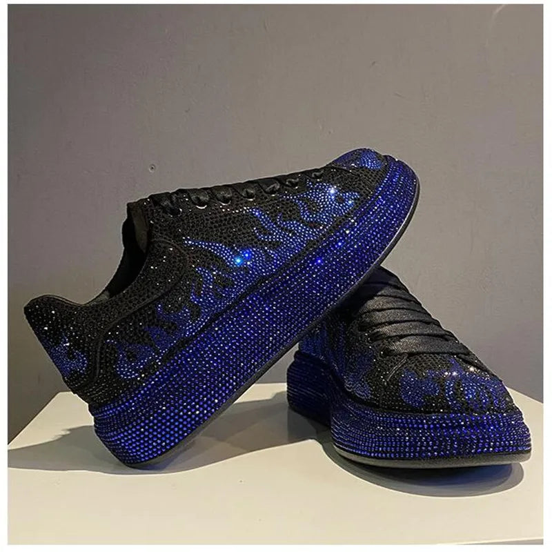 New Luxury Charming Men Showy Rhinestone