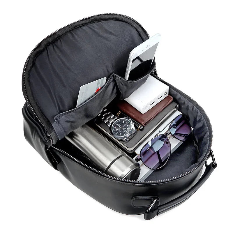 Casual 3D Lion Thick Leather Backpacks