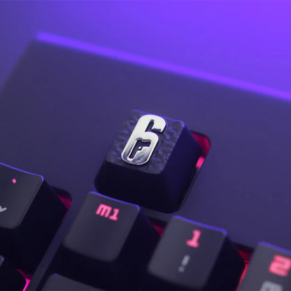 Keystone R6 Siege Metal Keycap for DIY Mechanical Keyboards