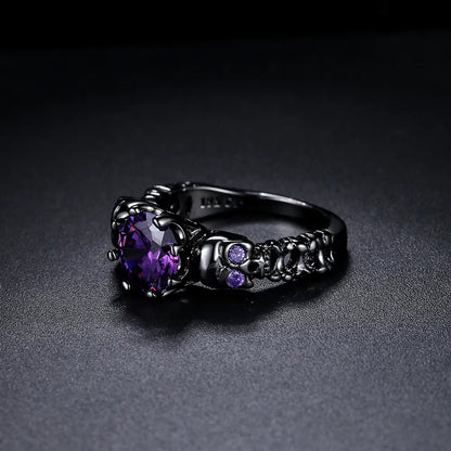 Retro Punk Skull Gothic Ring For Women