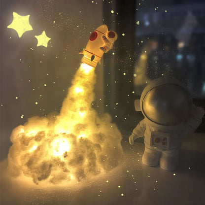 Rocket Lamp LED Colorful Clouds
