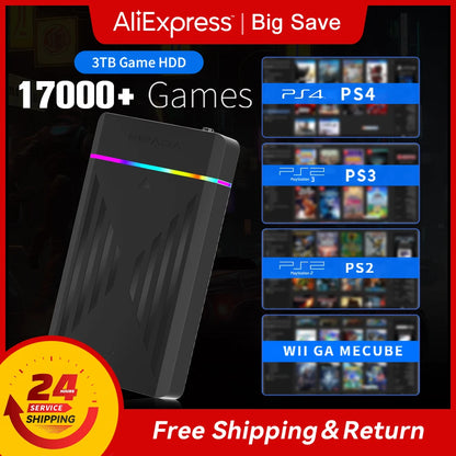 GameVault 3TB: 17K+ Games & Multi-Console Support