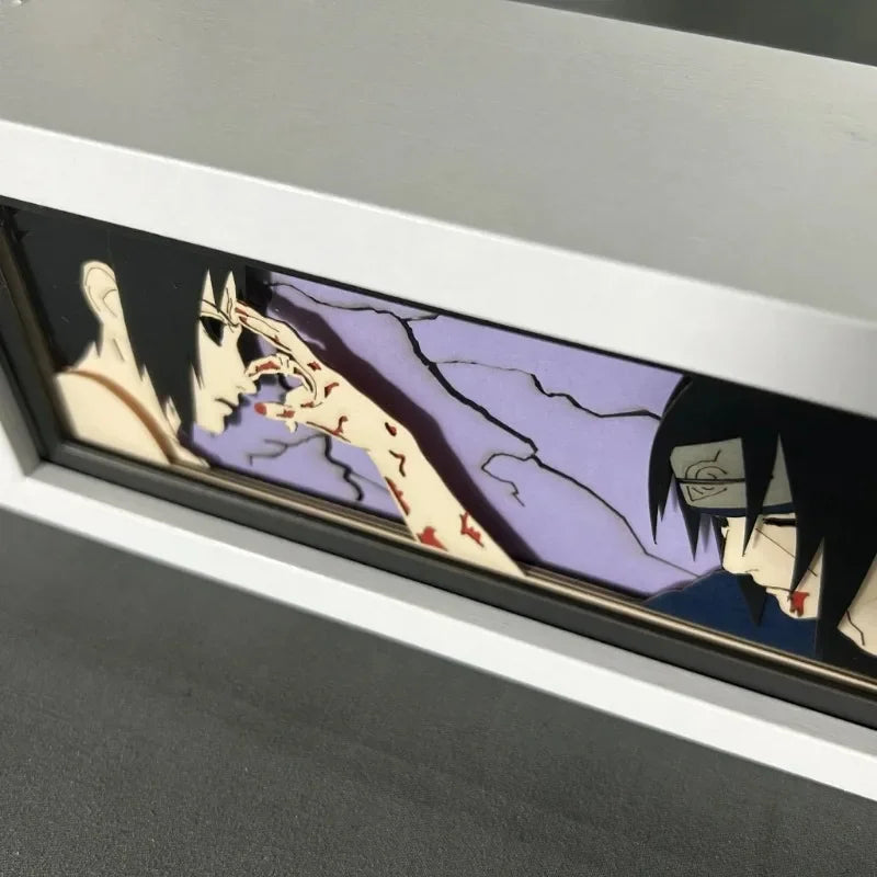 Naruto 3D LED Lamp: Kakashi, Sasuke & Itachi Glow